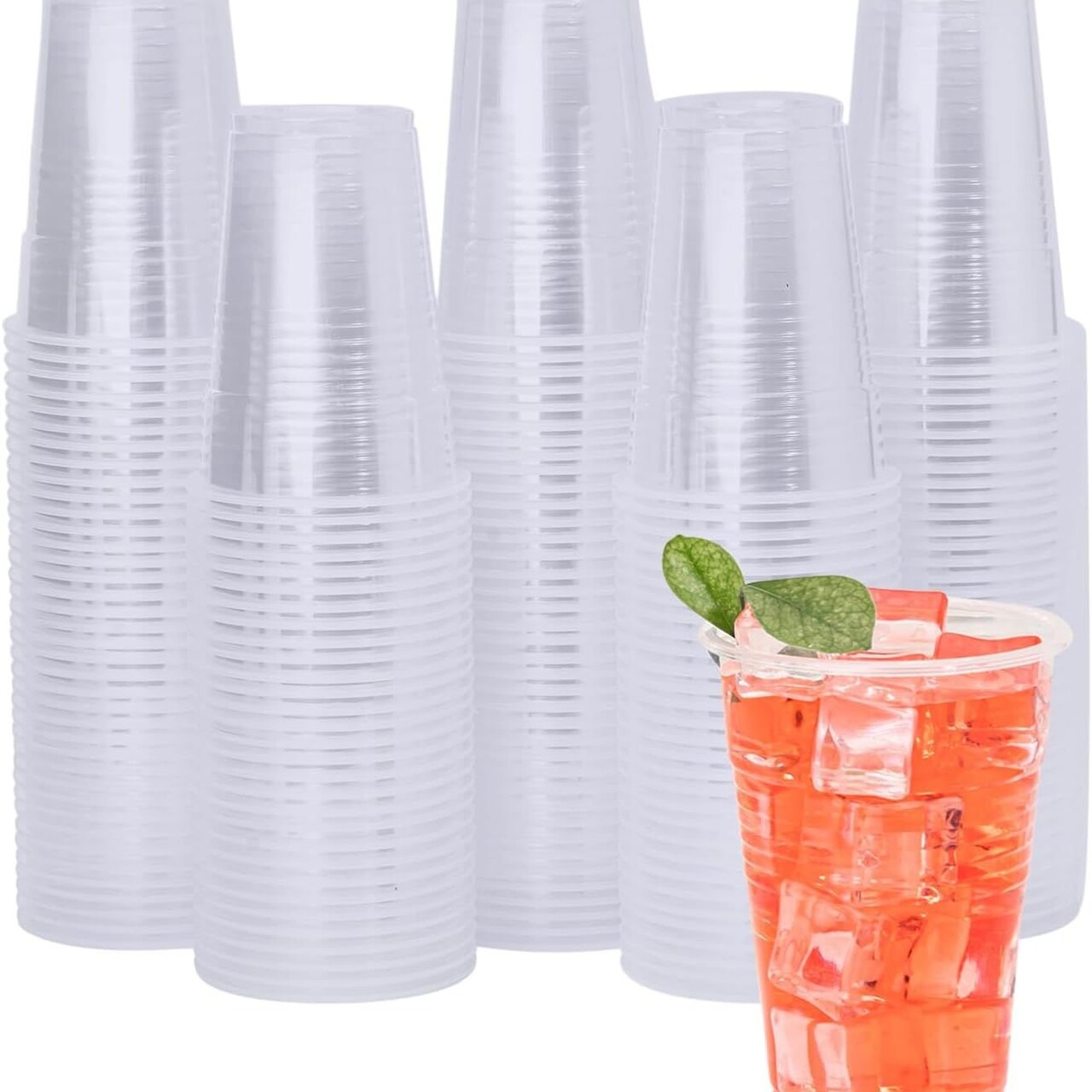 Edge Collections -9 oz-Clear-Clear Disposable Cold Beverage Cups-500 pcs